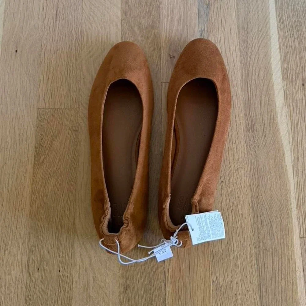 Gap brown suede ballet flats